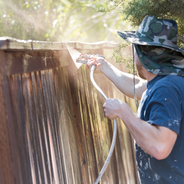 Fence staining services