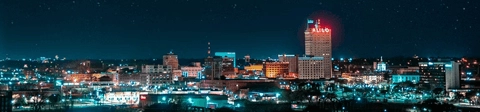 Picture of Waco, Texas, at night