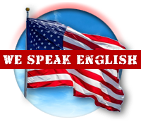 We speak English